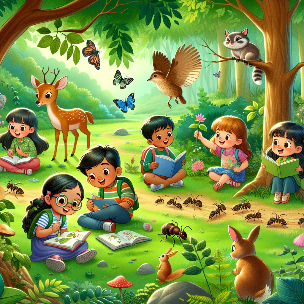 Animals teaching children