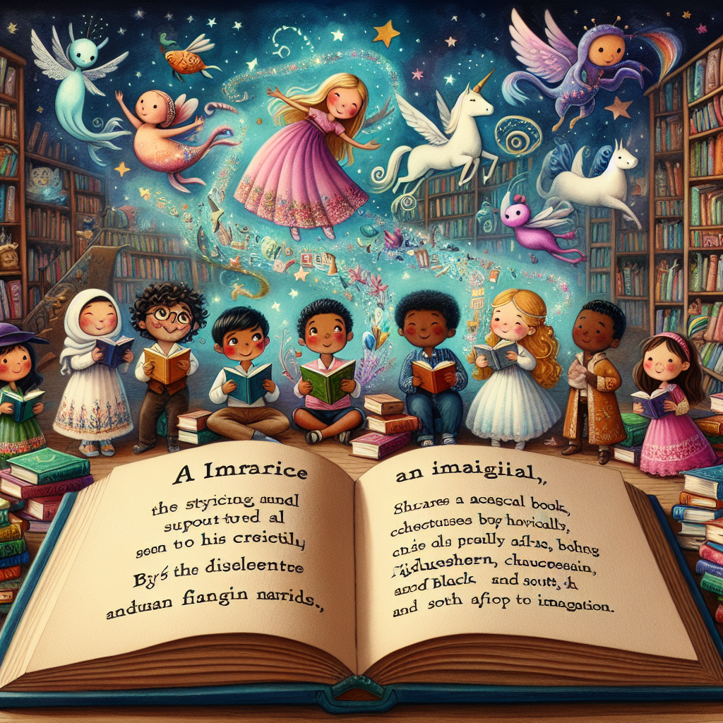 Children writing stories