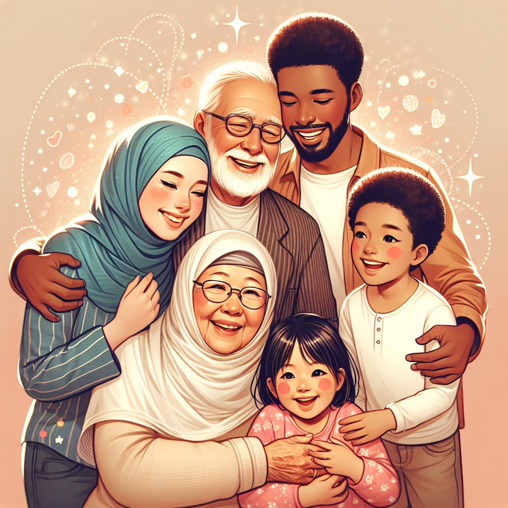 Papa and Nana creating magical sparkles